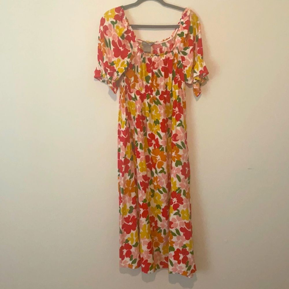 floral maxi dress
